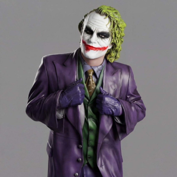 Natural Satin Character Art Designer Interior Joker Sculpture, 215 cm