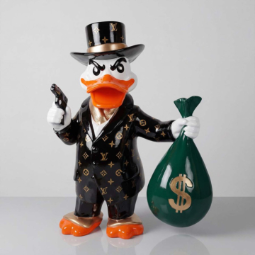 Gloss Statement Pop Art Al Capone Duck Decor, 120 cm