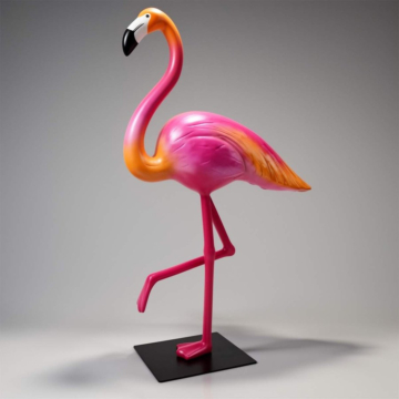Natural Modern Interior Flamingo Sculpture