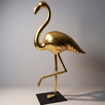 Gloss Modern Interior Flamingo Sculpture