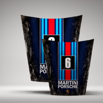 Porsche 911 Hood Designer Automotive Wall Art - Design 36, Gloss Finish