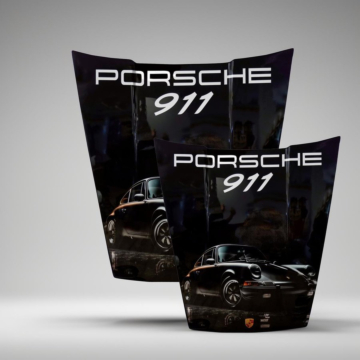 Porsche 911 Hood Luxury Automotive Decor - Design 27, Gloss Finish