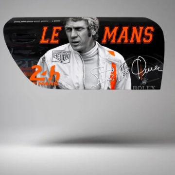 Porsche 911 Door Motorsport Wall Art - Design 03, Gloss Finish, 65 x 128 cm