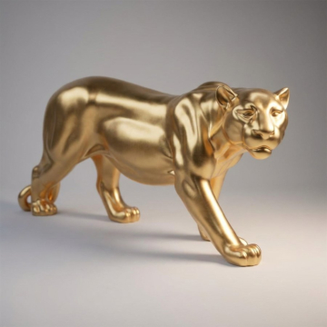 Satin Panther Statement Sculpture